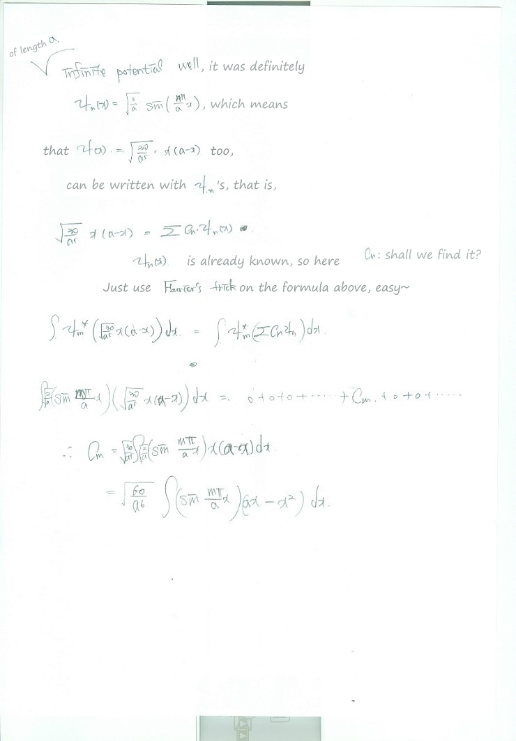 Equation from the original notes