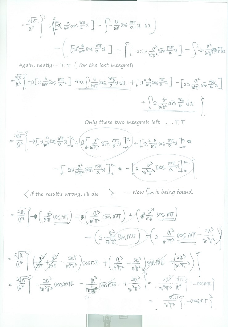 Equation from the original notes