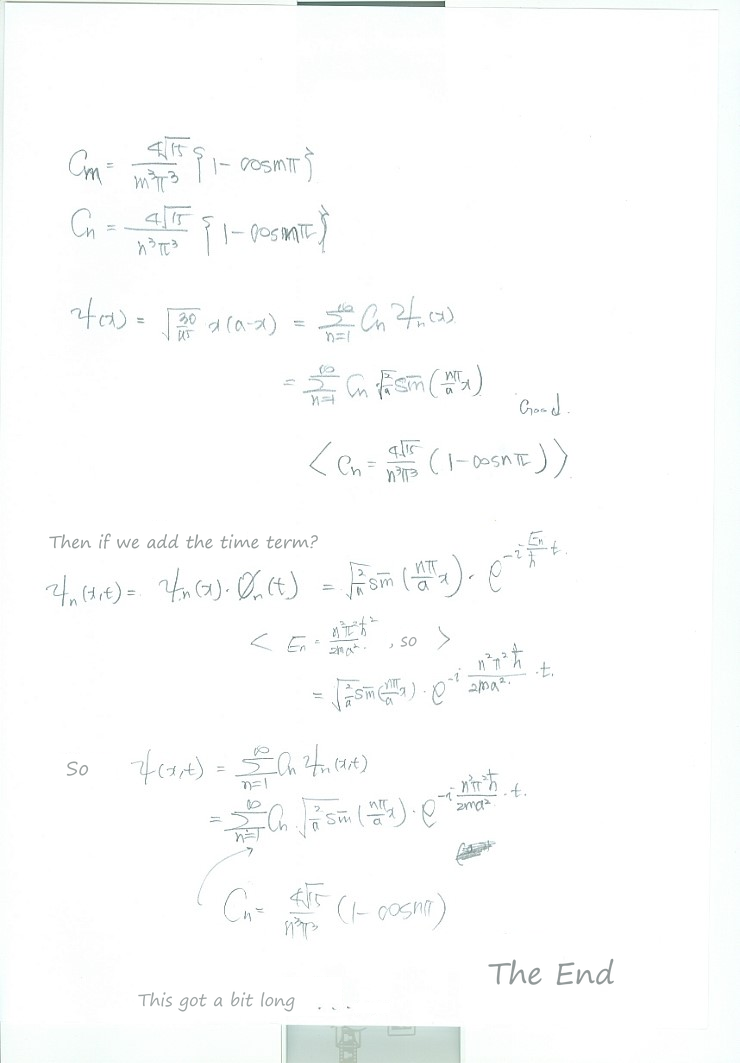 Equation from the original notes