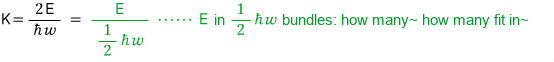 Equation from the original notes