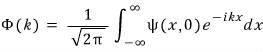 Equation from the original notes
