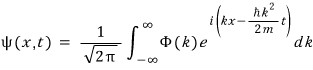 Equation from the original notes