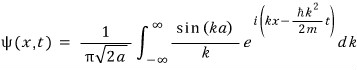 Equation from the original notes