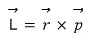 Classical angular momentum defined as the cross product of position and momentum