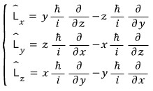 Cartesian differential forms of the three angular-momentum components