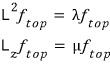 L squared and L z eigenvalue equations for the top state