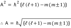 Final normalized coefficients for the raising and lowering actions