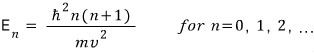 Allowed rigid-rotor energies expressed through angular momentum