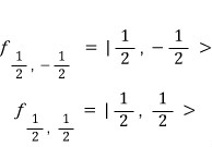 Equivalent ket notation for the two spin-one-half basis states