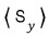Expectation value of S y