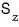 Spin-1 S z operator whose action is evaluated on each eigenstate