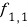 The spin-1 state with m sub s equal to plus one