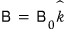 A uniform magnetic field B zero in the z direction