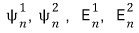 First- and second-order corrections psi n 1, psi n 2, E n 1, and E n 2