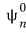 The unperturbed state psi n superscript 0