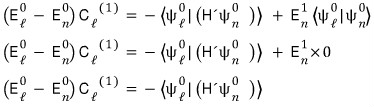 Projected equation for C ell superscript 1 after applying orthogonality