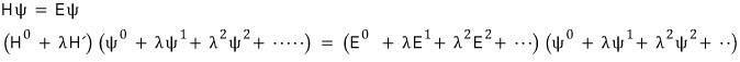 Perturbed Schrödinger equation for the degenerate case
