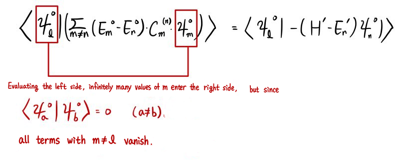 Orthogonality removes every term except the one with m equal to ell