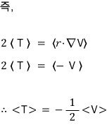 Consequences of the Coulomb virial theorem: twice T equals minus V and T equals minus one half V