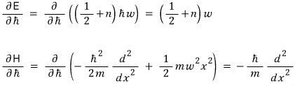Harmonic-oscillator Hamiltonian written to emphasize its h-bar dependence