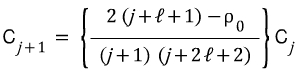Recurrence relation for successive coefficients in the hydrogen radial series