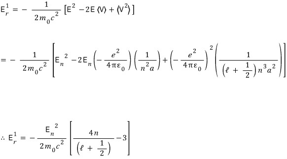 Substitution of the Coulomb expectation values leading to the closed relativistic energy correction