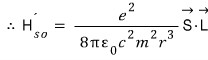 Thomas-corrected spin-orbit Hamiltonian for hydrogen