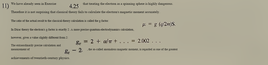 Reference note on Dirac’s prediction of the electron g factor and its small quantum correction