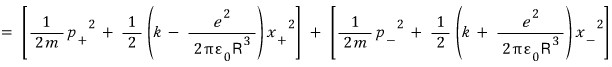 Separated Hamiltonian for the symmetric and antisymmetric normal modes
