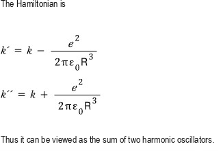 Effective spring constants for the symmetric and antisymmetric modes