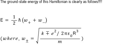 Ground-state energy expressed as the sum of the two normal-mode zero-point energies