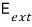 Symbol for the applied external electric field