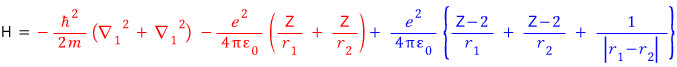 Color-coded decomposition of the helium Hamiltonian into a charge-Z reference part and correction