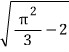 Numerical factor square root of pi squared over 3 minus 2