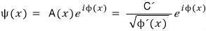 Intermediate amplitude-and-phase wave function before the leading WKB approximation