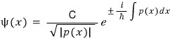 Two-branch allowed-region WKB solution inside the infinite well