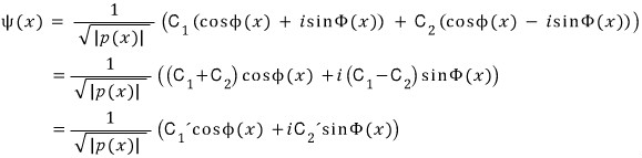 Conversion of exponential WKB branches into sine and cosine components