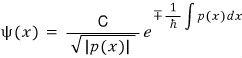 Historical forbidden-region WKB raster using p in a real exponent; the native formula consistently uses positive decay momentum kappa p