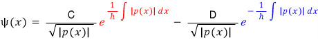 Growing and decaying barrier-region components between two interfaces