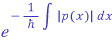 Historical single-pass attenuation written with an indefinite integral; the native barrier action supplies limits