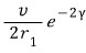 Historical decay-rate estimate lacking the alpha preformation factor; the native equation includes P alpha