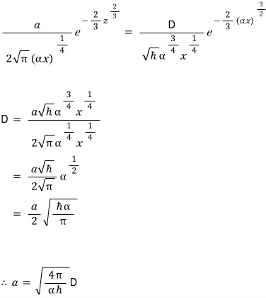 Historical forbidden-side coefficient matching whose Airy-side exponent is misprinted as z to the two-thirds while the WKB-side alpha x exponent is already three-halves