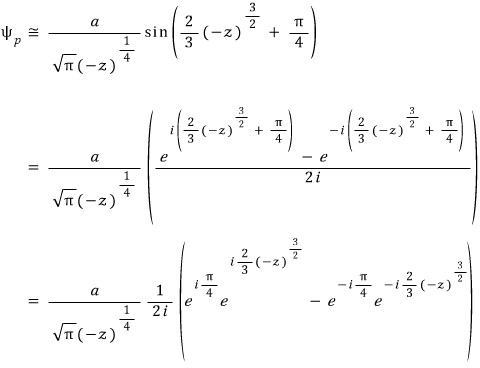 Historical Euler-form expansion of the allowed-side sine into complex exponentials