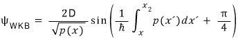 Allowed-region WKB wavefunction for a well ending at the smooth turning point x2