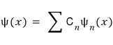 Initial wavefunction expanded in the unperturbed energy eigenstates.