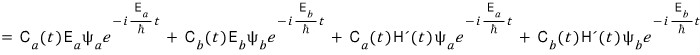 Hamiltonian expansion after substituting the unperturbed eigenvalue equations.