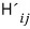 Perturbation matrix element H prime i j.