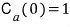 Initial lower-state amplitude C a at time zero equals one.