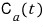 Lower-state amplitude C a as a function of time.