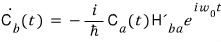 Upper-amplitude derivative supplied by the coupled first-order equation.